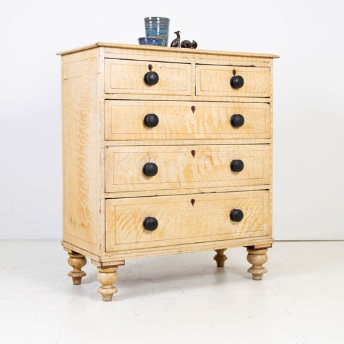  Antique Chest Of Drawers Original Paint C1870