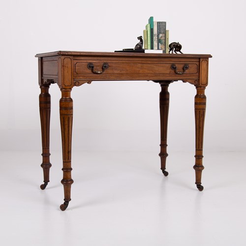 Antique Victorian Side Table With Drawer C1880