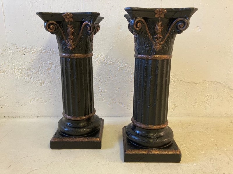 Pair Black Corinthian Plaster Columns Bust Stands-blackthorn-living-baud8851msp-main-637798390917866166.jpg