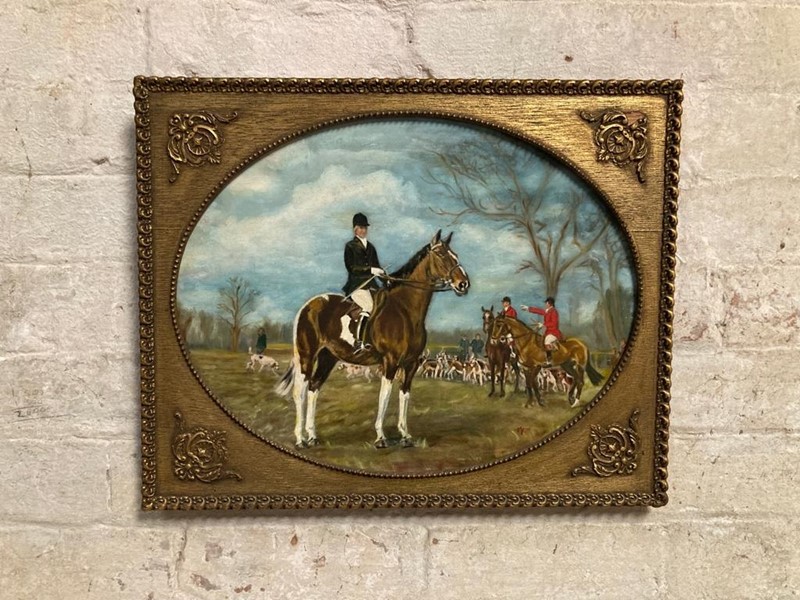 Horse Hound Hunting Scene Oil Painting Framed -blackthorn-living-fpzb1357msp-main-637945401303013388.jpg