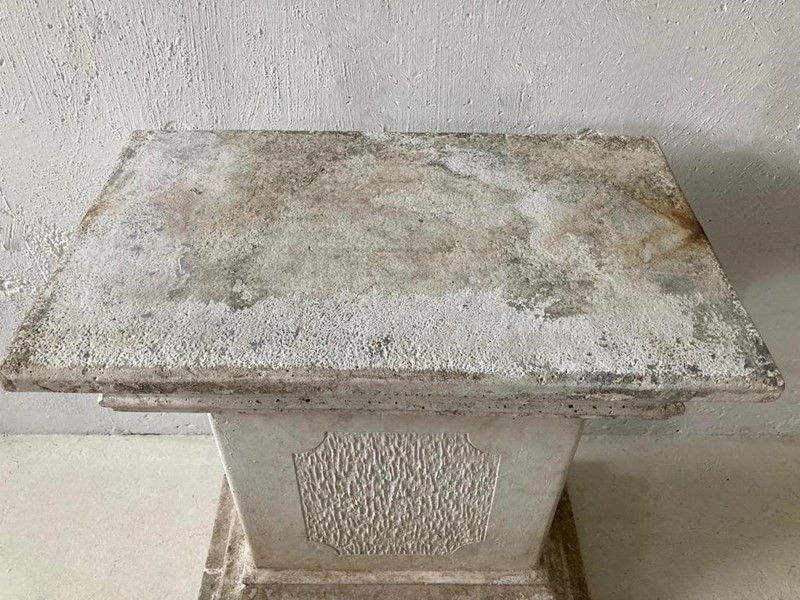 Early 20thC Weathered White Stone Pedestal / Table-blackthorn-living-ieyw1307-2msp-main-637656577371809886.jpg