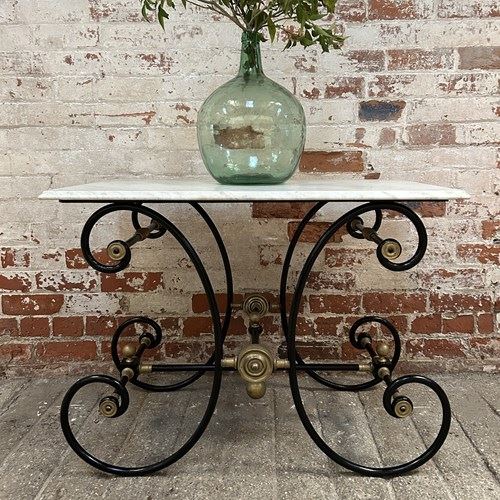 Nineteenth Century French Marble Top Patisserie Table 