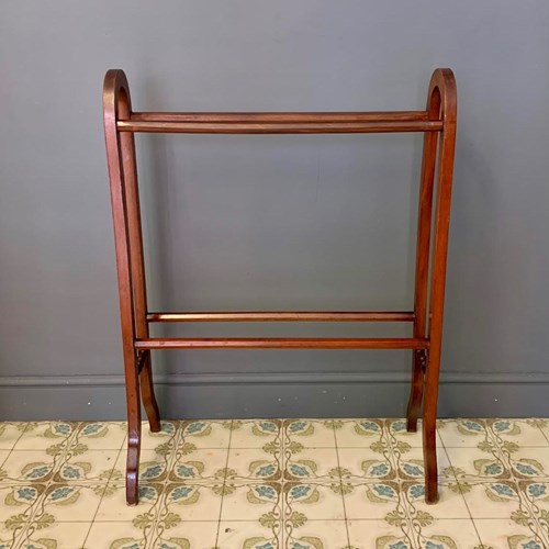 Antique Wooden Towel Rail
