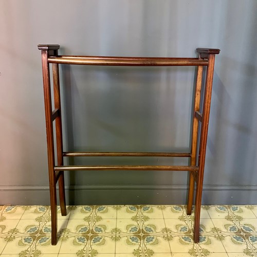 Edwardian Wooden Towel Rail