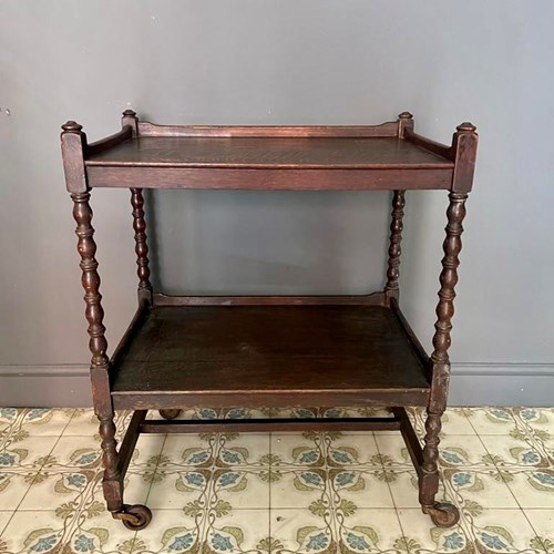 Antique Wooden Drinks/Cocktail Trolley