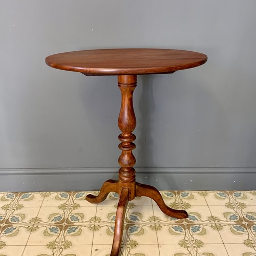 Antique Oval Tilt Top Tripod Side Table