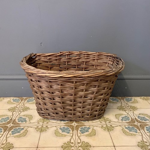 Vintage Wicker Bicycle Basket