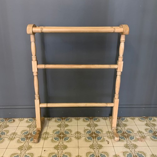 Vintage Wooden Towel Rail