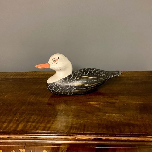 Vintage Wooden Decorative  Duck