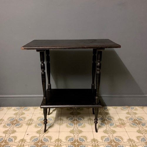 Antique Ebonised Occasional / Side Table