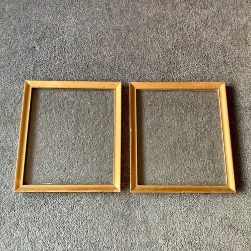 Pair Of Vintage Gilt Frames With Glass