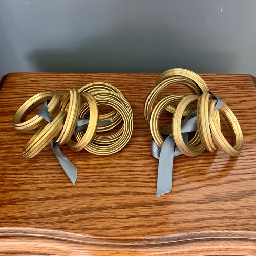 Victorian Brass Curtain Rings - 14