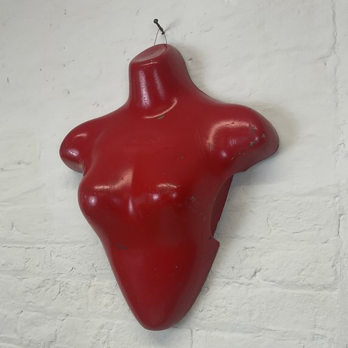 Vintage Wall Hanging Sculpture Of Nude Female