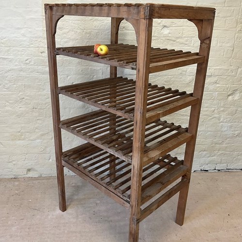 A Set Of Late 19Th Century French Pine Pull-Out Fruit Storage Shelves