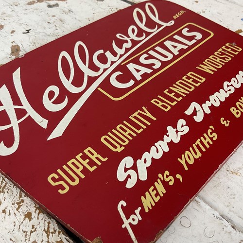A Vintage “Hellawell Casuals” Advertising Showcard