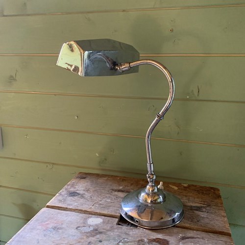 1930’S French Chrome Desk Lamp