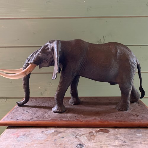 Sculpture Of An African Elephant - Roland Ward 