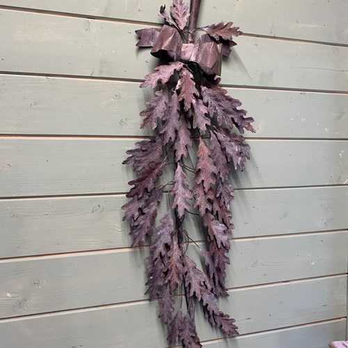 Large Antique Toleware Oak Branch