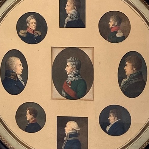 Regency Aquatint Portraits Of Militaries