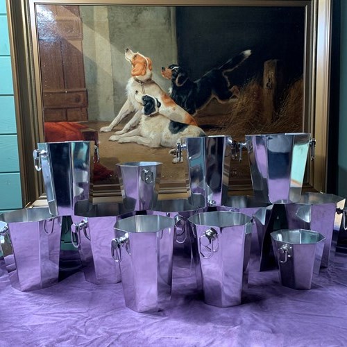 Stunning Collection Of 12 French Champagne & Wine Coolers