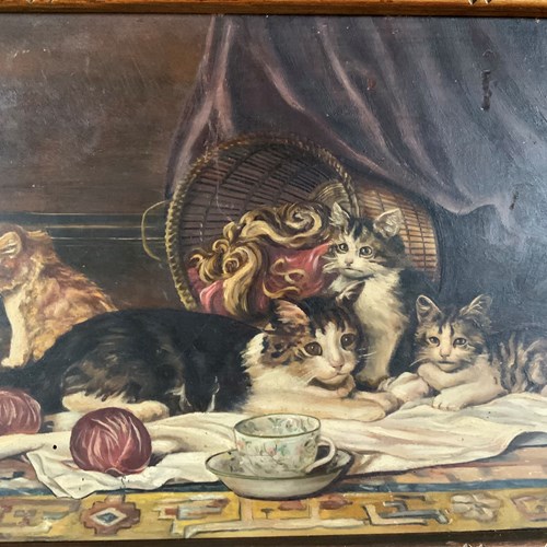 French School - Kittens At Play
