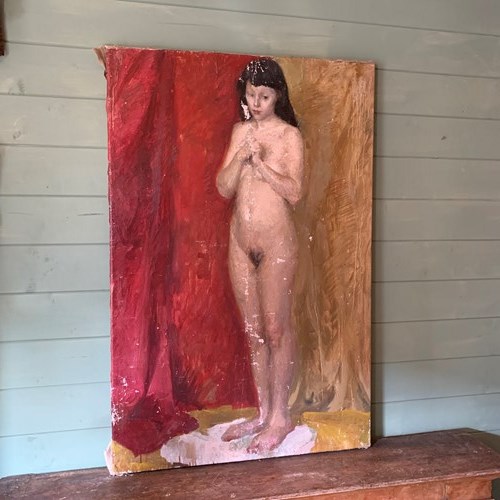 Studio Nude Oil Sketch