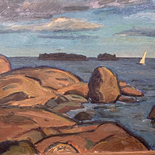 Expressionist Finnish Coastal Scene