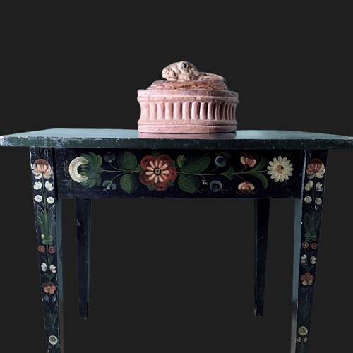 Scandinavian Folk Art Side Table