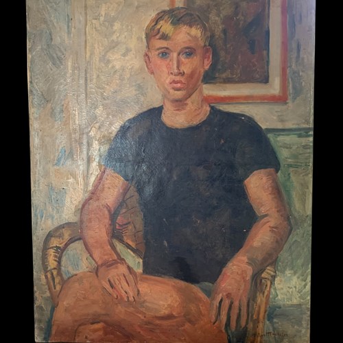 Bloomsbury Style Oil Portrait