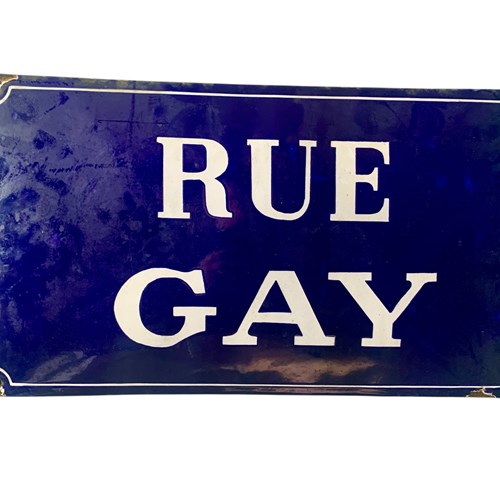 Early Enamel Street Name