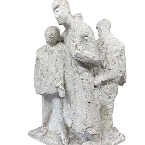 Mid Century Brutalist Plaster Sculpture