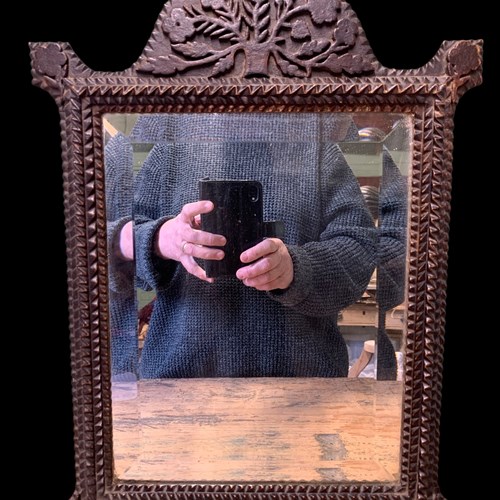 19Th Century Tramp Art Mirror