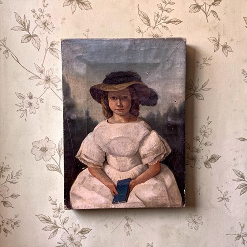 English School - Regency Oil Portrait
