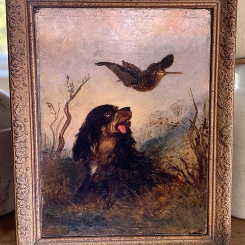 The Spaniel & The Woodcock - Oil Painting