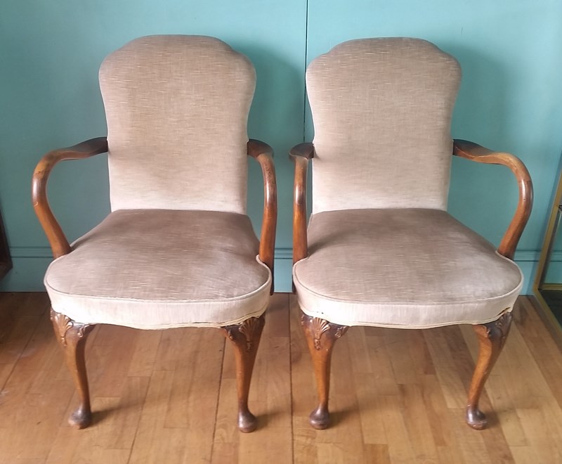 Antique Chairs - Matching Pair-brocante-furnishings-beige1-main-638133669215960999.jpg