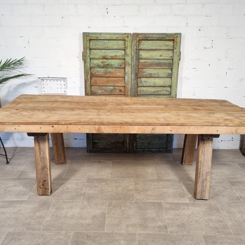 Antique Wooden Butchers Coffee Table 