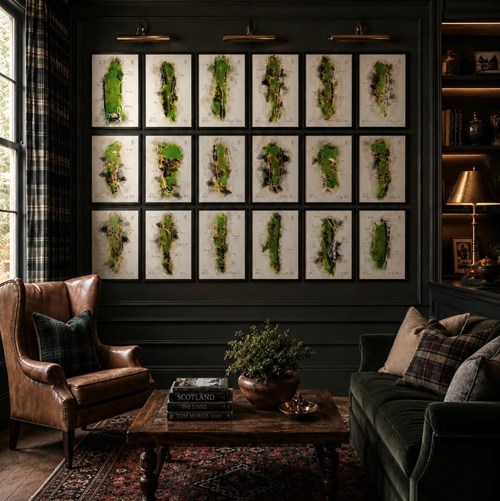 'The Eighteen' St Andrews Old Course Prints Framed With Tru-Vue Museum Glass