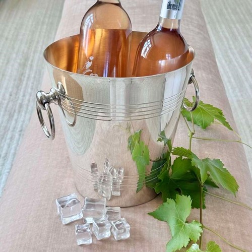 Fine French vintage silver plated wine cooler C1950/60s