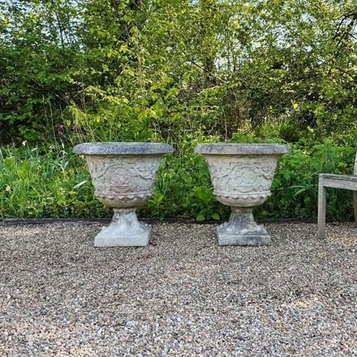 Pair of Large French Urns