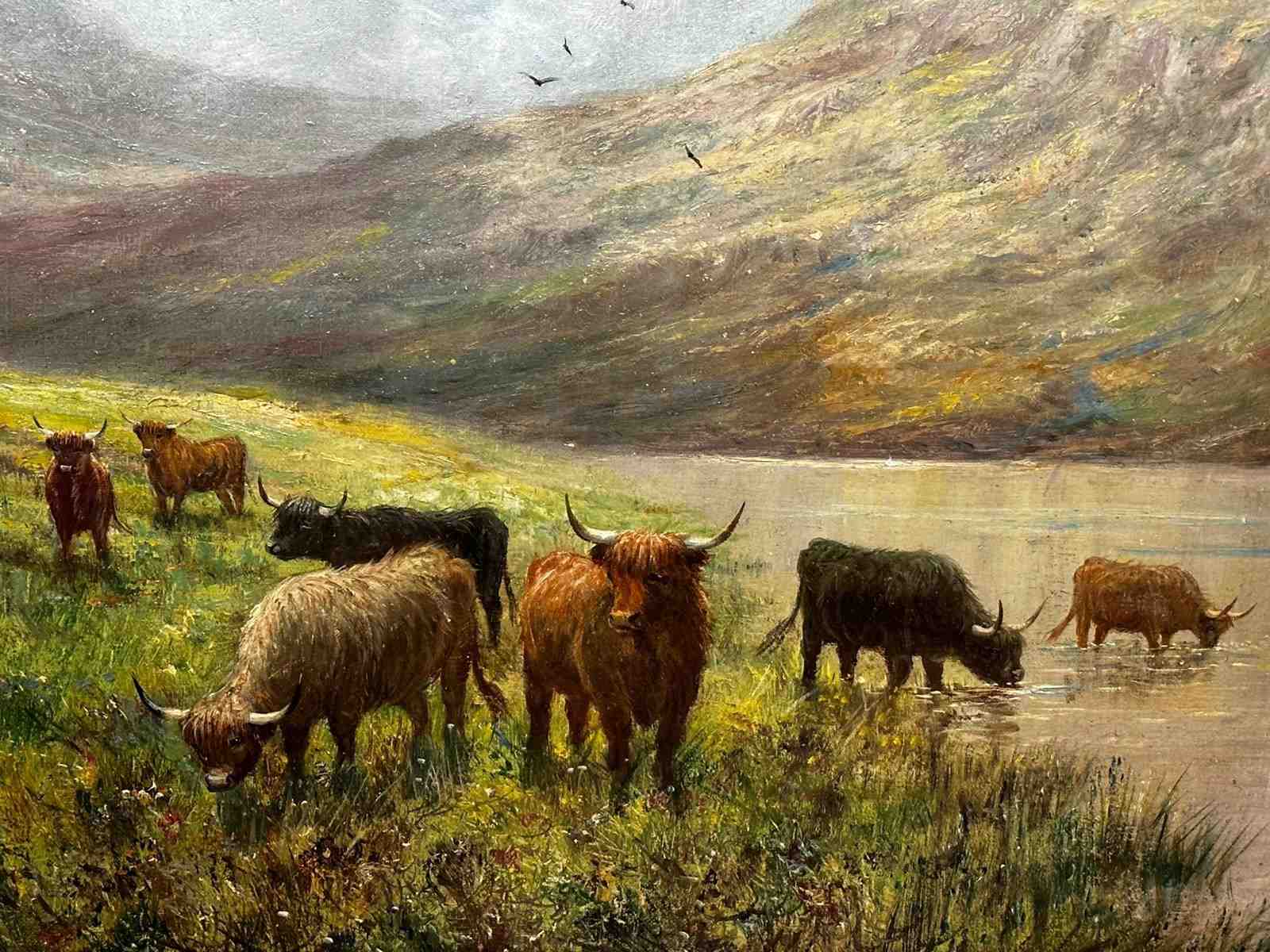 Loch a Chai'rn bhai'n, Loch Cairbawn, Scotland popular - Original Oil painting on Canvas