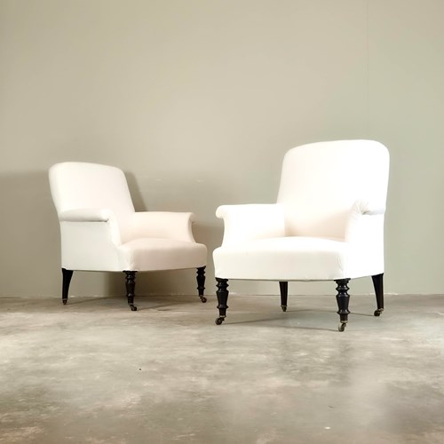 Pair Of Napoleon III Armchairs 