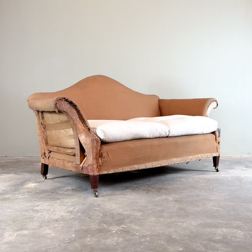 Edwardian Camel Back Sofa 