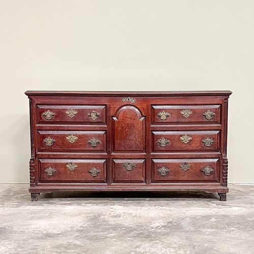 18Th Century Oak Mule Chest