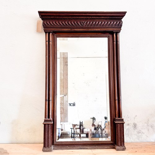 Walnut Mantle Mirror