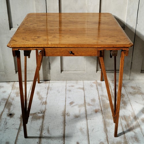 Antique Oak Hatherley Jones “Cajac” Folding Table