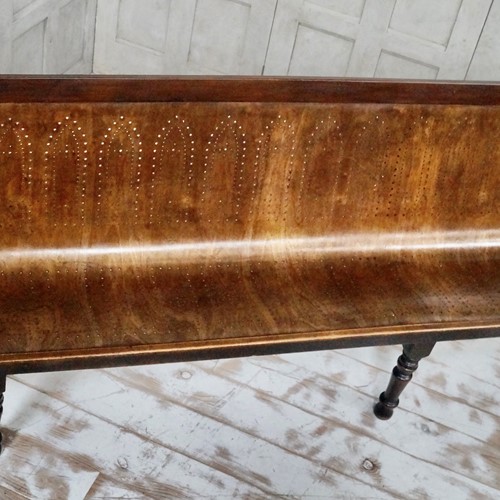 Antique Bentwood and Walnut Waiting Room Bench 