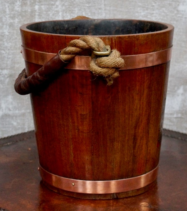19th Century Naval Oak Fire Bucket With Royal Cres-clubhouse-interiors-ltd--dsc0646-main-637193652837673952.jpeg