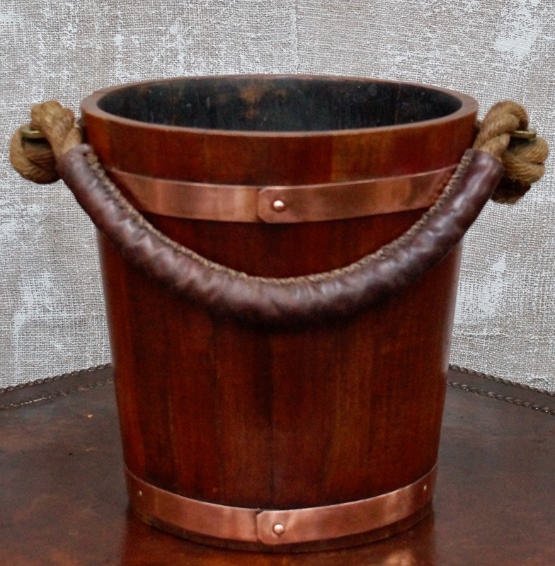 19th Century Naval Oak Fire Bucket With Royal Cres-clubhouse-interiors-ltd--dsc0647-main-637193652872048965.jpeg