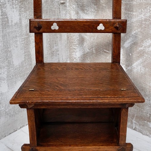 Victorian Oak Metamorphic Library Chair