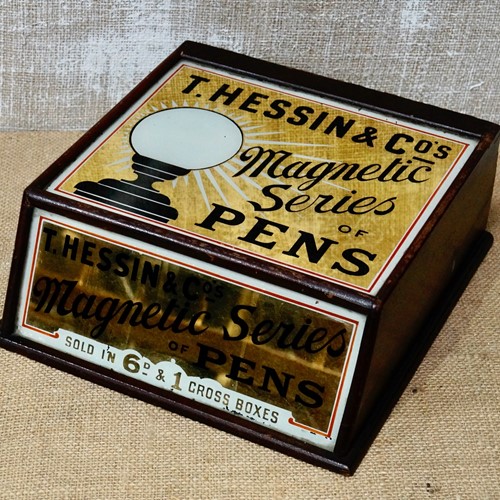 Antique T. Hessin & Co Pens Display Case